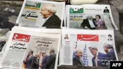 Iranian newspapers late last month headlined the deal made with major powers over Tehran's disputed nuclear program.